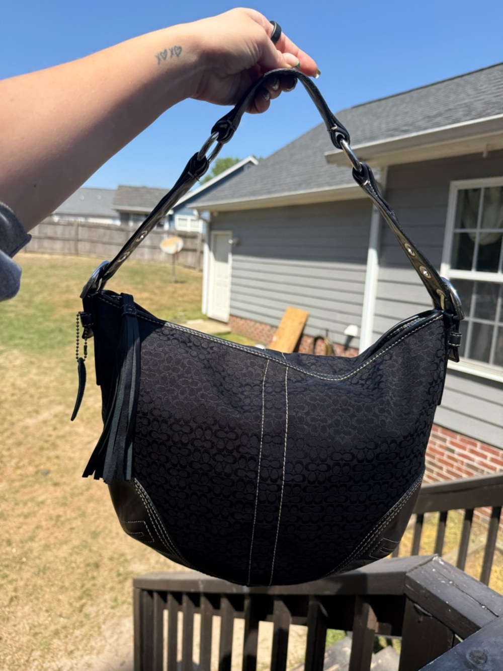Coach Signature Soho Hobo Shoulder Bag